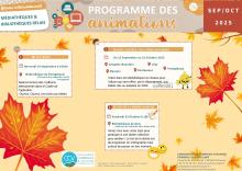 Planning des animations 